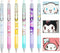6 Pcs Cartoon Ballpoint Pens Anime Gel Ink Pen Black 0.5mm Melody Kitty Gifts Cute Kawaii School Supplies Set For Kid Teen Girls Students...