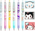 6 Pcs Cartoon Ballpoint Pens Anime Gel Ink Pen Black 0.5mm Melody Kitty Gifts Cute Kawaii School Supplies Set For Kid Teen Girls Students...