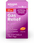 Amazon Basic Care Ultra Strength Gas Relief Softgels, Simethicone 180 mg, Antigas, 60 Count, Orange...