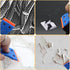 5pcs Plastic Razor Blade Scraper, Plastic Sticker Remover Scraper with 100pcs Plastic Razor Blades, Paint Spatula Scraper Cleaner Tool for Sticker...