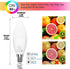 E12 LED Light Bulbs 5W, 40W Equivalent, Small Base B11 Candelabra Light Bulbs, Set of 6 LED Color Changing Light Bulbs, Dimmable Color Candle Bulb...