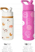 Simple Modern Kids Summit Water Bottle with Straw Lid | 14oz Stainless Steel Cup Insulated Tumbler Tumbler for Girls, School | Unicorn Rainbows...