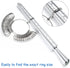 Ring Sizer Measuring Tool, NuLink Aluminum Ring Mandrel Dual Measurement Size Metal Rings Sizers Tools Kit Adjuster for Women Men Rings...