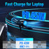 Multi Car Retractable Backseat Car Charger 5 in 1 Car Charging Station Box for iPhone/Samsung, 60W Cigarette Lighter Adapter Uber Taxi Lyft Turo S...