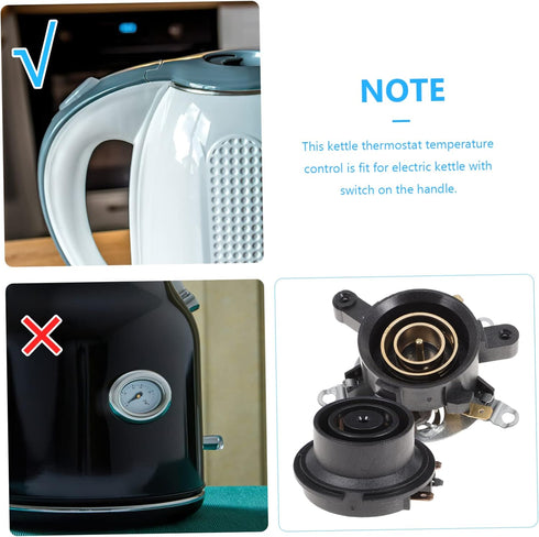 Ciieeo 4 Sets Electric Kettle Thermostat Base for Electric Kettle Kitchen Electric Kettle Base Thermostats for Home Temperature Control Coupler Ho...