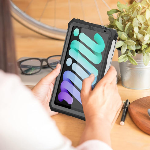 iPad Mini 6 Case 2021 - iPad Mini 6th Generation Case - Waterproof Case with Built-in Screen Protector - Full Protection Shockproof Anti-Scratch C...