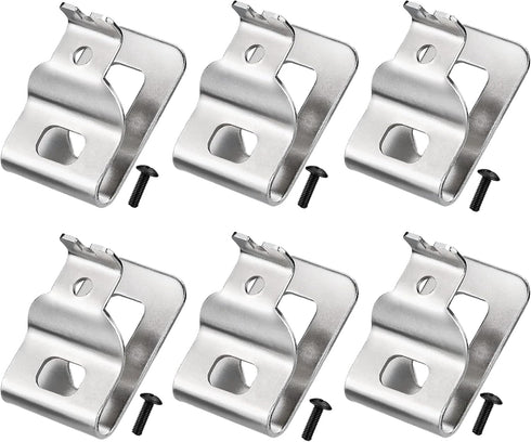 6pcs Stainless Steel Belt Clips for Dewalt 20V Power Tools, Compatible with N268241, DCD980, DCD985, DCD980L2, DCD985L2,Includes Screws and Drill ...