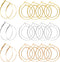60PCS Beading Hoop Earrings Finding,URSMART Earring Making Hoops Open Round Earring Hoops for Jewelry Making DIY Craft Supplies (25MM/35MM)...