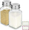 Salt and Pepper Shakers Set of 2, Glass Spice Shaker with Blank Stickers, Saleros para Cocina Elegantes...