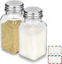 Salt and Pepper Shakers Set of 2, Glass Spice Shaker with Blank Stickers, Saleros para Cocina Elegantes...