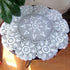 Hetao 100% Cotton Handmade Crochet Round Tablecloth Doilies Lace Table Covers,White, 24 Inch...