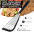 Stainless-Steel Slotted Flex Fish Turner, Set of 2, Kitchen Spatulas for Nonstick Cookware, Cooking Utensils for Flipping Eggs & Pancakes, Heat-Re...