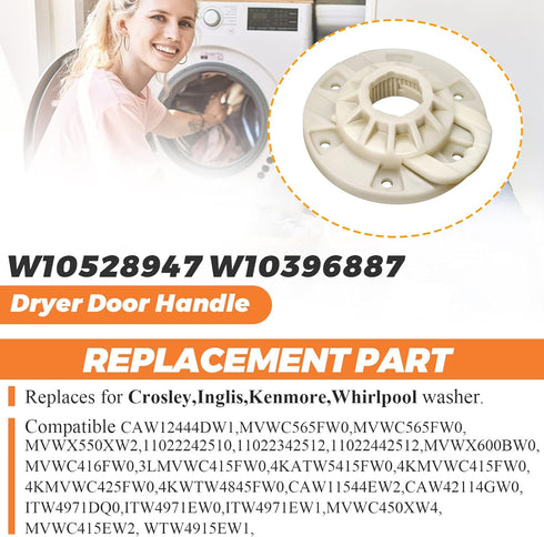 Upgraded W10528947 Washer Basket Driven Hub Kit by Beaquicy - Replacement for Whirl-pool Ken-more May-tag Washers - Replaces W10396887 AP5665171 mvwc360aw0 mvwx655dw0 mvwc555dw1 wtw5000dw1 mvwc465hw2