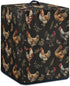 Insulated Air Fryer Kitchen Appliance Cover with Handle and Storage Pocket for Spoon/Cooking Utensils/Recipes, Easy Cleaning Home Decoration, Roos...