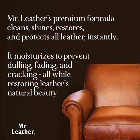 Cleaner and Conditioner - Leather Conditioner to Shine & Protect – Leather Protector Liquid – Use as Sofa Cleaner, Boot Cleaner, or Furniture Clea...