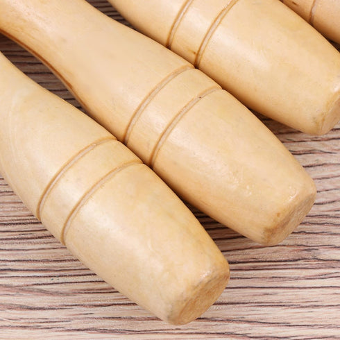 Gadpiparty Sturdy Wooden File Handle - 5Pcs Set - 62mm Inner Hole - Enhanced with Metal Collars for High Precision File Cutting Tools - Ideal for ...