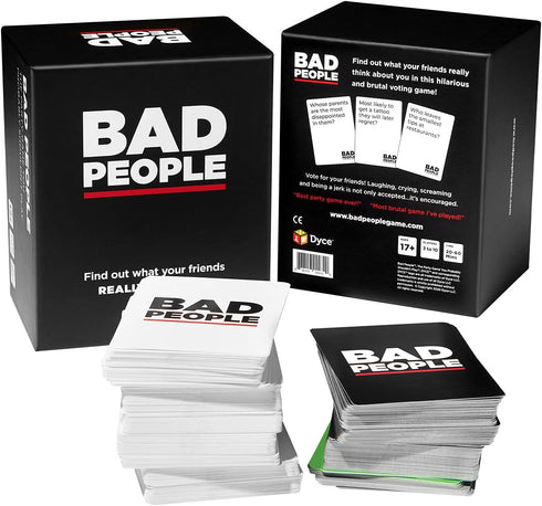 BAD PEOPLE Party Game - Find Out What Your Friends Really Think of You - Hilarious Adult Card Game for Fun Parties and Board Games Night with Your...