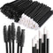 Tbestmax 200 Disposable Mascara Wand Spoolies and Lip Brushes, Lipstick Lipgloss Applicator for Eyebrow Eyelash Extension Makeup Kits Black...