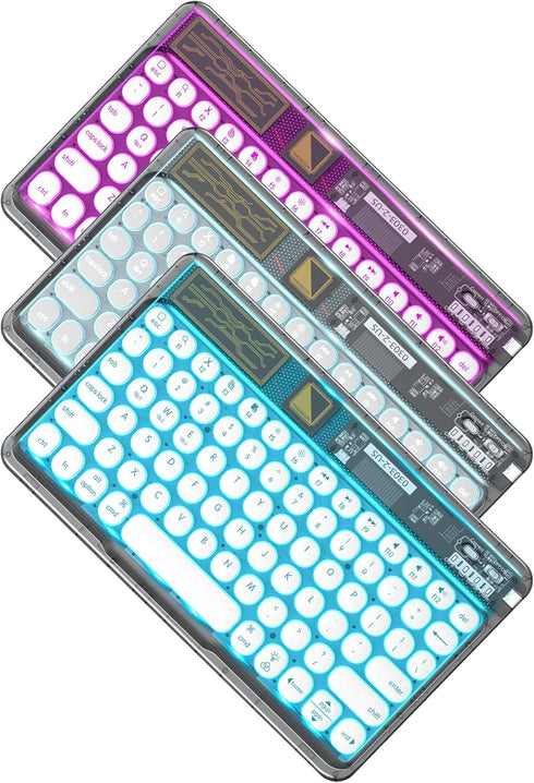 OMOTON Bluetooth Keyboard for iPad, Wireless Keyboard for PC Tablet Phone Computer, Rechargeable Multi-Device Keyboard, Compatible with iOS Androi...