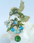 Sindary Pretty 3.54" Animal Pendant Hummingbird Brooch Enamel Brooch Pin Rhinestone Crystal BZ6385...