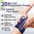 Ice Packs for Injuries Reusable, Gel Cold Pack for Knee Neck Shoulder Ankle Elbow Hip Back Pain Relief, Cold Compress Therapy for Swelling, Bruise...