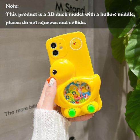 LMA Funny Phone Case Phone 13 Pro with 3D Duck Games Novelty Phone Case Cute Games Play Case Soft Silicone for Teen (Compatible with iPhone Case 1...