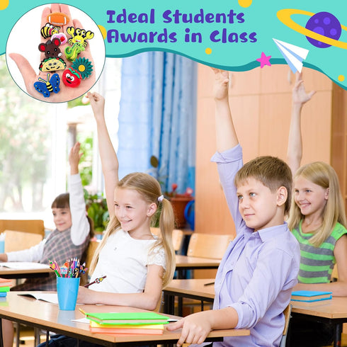 Pencil Charms Bulk for Kids Pencil Clips Pencil Clip Decorations Fun Food Pencil Toppers Accessories Straw Toppers for Pupil Junior School Prize S...