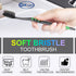 Soft Toothbrush with Flexible Head - Prevent Gum Hurt, Tapered Bristle Brush Gentle Care for Sensitive Teeth, Individually Wrapped Variety Colors ...