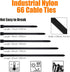 Black Cable Zip Ties Heavy Duty 18 Inch, 50Pcs Plastic Wire Ties with 200lb Strength, Large Zip Ties Heavy Duty Big Cable Ties Extra Long Tie Wrap...