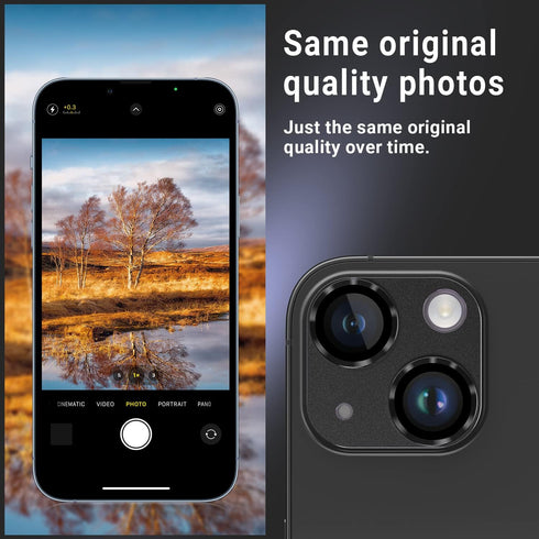 Korecase Camera Lens Protector for iPhone 14 /iPhone 14 Plus Metal Tempered Glass Camera Cover Film, Rear Lens Case Friendly for iPhone 14 /iPhone...