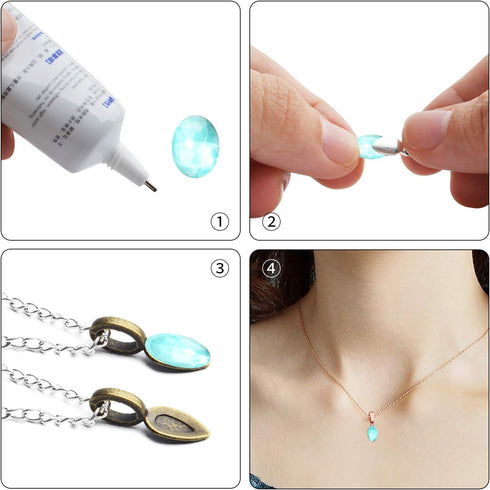 Glue on Bails, 100 Gram Mixed Tibetan Style Glue on Bails Pendants Alloy Flat Pad Bails Tag Charms Connector Hanger for Earring Necklace Jewelry F...