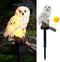 DOUBLE 2 C Solar Garden Light Outdoor, Owl Solar Garden Stake Light, Waterproof Warm White LED Light for Garden, Patio, Yard, Lawn, Walkway Decora...