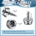 Boat Canvas Snaps Stainless Steel Screw Boat Cover Snaps Metal Snaps 3/8 Inch Socket Snap Screw Stud Canvas Snap Tool for Boat Covers (24 Pcs)...