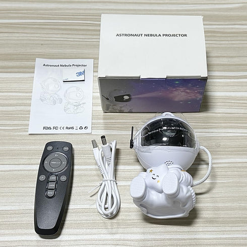 Astronaut Galaxy Night Light Projector - 2nd Generation Space Buddy Projector Star Nebula Ceiling LED Lamp with Timer and Remote - Gift for Kids, ...