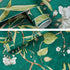 9452 Green Floral Peel and Stick Wallpaper Flower and Bird Removable Self Adhesive Contact Paper Vinyl Film Home Decoration and Furniture Renovati...