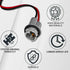 2PCS T15 Harness Pigtail Socket, 194 Bulb Socket Tail Light Wire Wiring Harness T10 T13 T15 Turn Signal Brake Side Marker Light Bulb Adapter Cable...