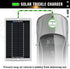 ECO-WORTHY Solar Battery Charger 12 Volt Waterproof Portable Power Solar Panel Solar Trickle Car Battery Charger Maintainer for Car Truck Boat RV ...