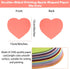 144 Pieces Heart Cutouts Paper Hearts 6 Inches Heart Shaped Cards Large Heart Shapes Paper Heart Shape Die cuts for Valentine’s Day Craft, Kid's L...