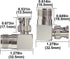 Boobrie L Shape UHF to BNC Connector BNC Male to UHF Female Connector BNC to UHF Right Angle Coax Adapter BNC Male to SO239 90 Degree Coax Cable C...