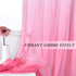 HUTO Pink Sheer Curtain for Little Girls Kids Bedroom Ombre Gradient Window Panel for Princess Teenage Daughter Closet-Sheer Backdrop Curtain Drap...