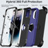 for iPhone 14 Pro Max Case with Belt Clip Holster,Built-in Screen Protector,Heavy Duty Shockproof Drop Proof Military Protective Phone Cover with ...