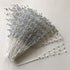 100PCS 4MM Bridal Wedding Pearl Bouquet Party ABS Pearls String Pearls Sticks Decor Christmas Party DIY Home Party Wedding Table Centerpiece (Silv...