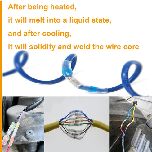150pcs Solder Seal Wire Connectors 100pcs Heat-Shrinkable Tubes? Heat Shrink Connectors Waterproof and Insulated Electrical Wire Terminals...
