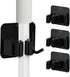4PCS Broom and Mop Holder?Stainless Steel Waterproofing Broom and Mop Holder Wall Mountain, Adhesive Mop Holder with Hooks, Cleaning Supplies Orga...