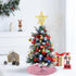 DUOBAO Christmas Tree Skirt 24-Inch Round Skirts Sparkly Pink Gold Great Gatsby Party Decorations Sequin Fabric...