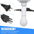 Feekoon 4 Pcs 3 Prong Light Socket Adapter, E26 Light Bulb Outlet Adapter, Polarized Light Socket to Plug Adapter, Light Bulb to 2/3 Prong Outlet ...
