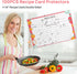 100PCS Recipe Card Protectors,4x6 Waterproof Clear Recipe Card Covers,Plastic Sleeves for Recipe Card,Protect Your Recipes from Kitchen Messes...