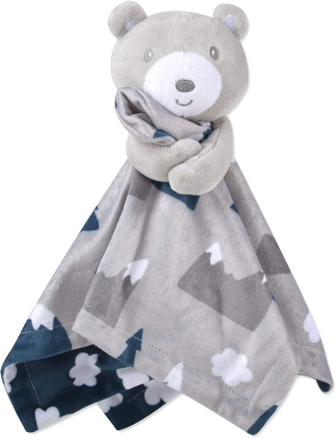 Minky Animal Snuggler Lovey Blanket for Kids, Babies, Boys, Girls, Gender Neutral Security Blanket with Stuffed Animal (Beloved Snowcap Bear)...