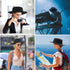 Fashion Classic Black Fedora Flat Hat, Wide Brim Jazz Hats Church Derby Cap for Women and Men...