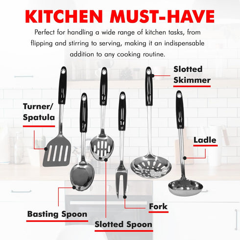 Chef Craft Select Heavy Duty Basting Spoon, 12 inch, Stainless Steel...
